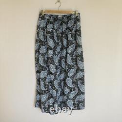 J. Crew Collection Ratti Pacific Paisley Ensemble Jupe + Débardeur à Bretelles, Bleu, Sm