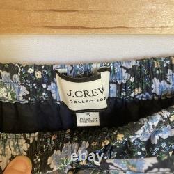 J. Crew Collection Ratti Pacific Paisley Ensemble Jupe + Débardeur à Bretelles, Bleu, Sm