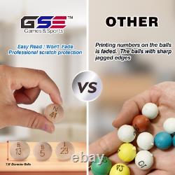 Jeu de Bingo Deluxe avec Cage à Bingo, Boules de Bingo, Plateau, 100 Cartes Bingo à Volet