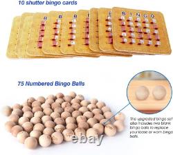 Jeu de Bingo Deluxe avec Cage à Bingo, Boules de Bingo, Plateau, 100 Cartes Bingo à Volet