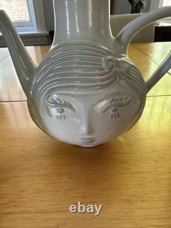 Jonathan Adler Collection Utopia Service à thé Deux Visages Garçon Fille avec Pot à Thé, Crémier et Sucrier