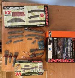 Kato UNITRACK méga lot avec Gaugemaster Classe 800 et ensembles de voies M1, V2, V6