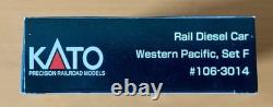 Kato USA 106-3014 lot de 2 voitures Budd RDC-2 Western Pacific, échelle N