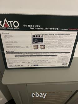 Kato échelle N ensemble de 9 voitures New York Central 20th Century, neuf en boîte