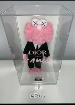 Kaws Dior Bff En Peluche (jeu De Deux) Rose Et Noir De Collection Limitée À Seulement 500 Made