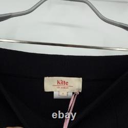 Kilte Collection Ensemble haut à manches longues à volants et mini-jupe Raleigh en noir 3 L/XL