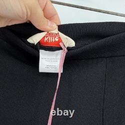 Kilte Collection Ensemble haut à manches longues à volants et mini-jupe Raleigh en noir 3 L/XL