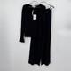 Kilte Collection Nelly Ensemble Haut &agrave; Manches Longues Et Pantalon Large Noir 3 L/xl 610 $