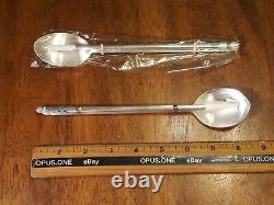 Korean Pure Silver 99% Two Sujeo Chopstick & Spoon Sets 140 Grammes Nos Exc Vtg