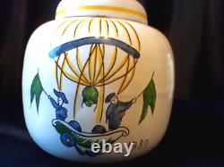 Lampe vintage lot de 2 1789 montgolfière en céramique lampe de table fonctionnelle paire