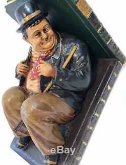 Laurel Et Hardy Unique Jeu De Deux Bookends Très Rares 12,5 Longueur Et 9 Haut