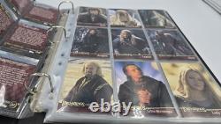 Le Seigneur des Anneaux Les Deux Tours Ensembles de cartes à échanger COMPLETS & Les deux classeurs Topps