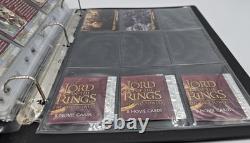 Le Seigneur des Anneaux Les Deux Tours Ensembles de cartes à échanger COMPLETS & Les deux classeurs Topps