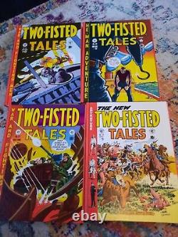 Les bandes dessinées EC Comics - L'ensemble complet en couverture rigide de Two-Fisted Tales 18-41 NM 1-4 Comic 1980