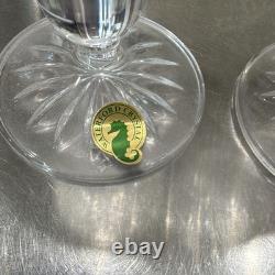 Lot de 2 verres à vin ronds en cristal transparent gravé Waterford Crystal, pour 2 personnes