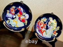 Lot de deux assiettes Rosenthal en porcelaine allemande STUDIO LINE, collection Magic Horse