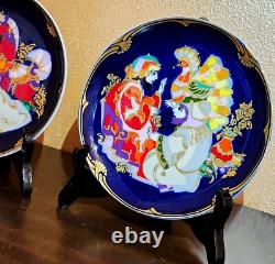 Lot de deux assiettes Rosenthal en porcelaine allemande STUDIO LINE, collection Magic Horse Lot de deux assiettes Rosenthal en porcelaine allemande STUDIO LINE, collection Magic Horse