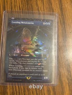 MTG Mosasaure en crête (Sans bordure) (Foil emblème) #028 Jurassic World