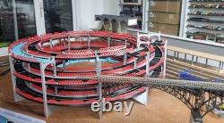 Maquette ferroviaire à l’échelle HO/00, hélicoïde à double voie sur 2 niveaux, impression 3D personnalisée maximale sur 3 niveaux