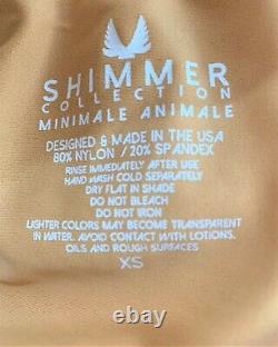 Minimale Animale Shimmer Collection Gold Metallic Ensemble De Maillots De Bain Bikini En Deux Parties