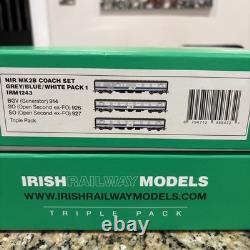 Modèles de Chemin de Fer Irlandais IRM1243 Ensemble de Voitures Intercity NIR Pack 1