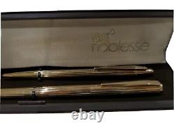 Mont Blanc Noblesse Ensemble de deux stylos plume et stylo.