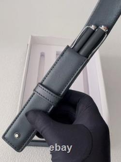 Montblanc Nouveau Pack de Deux Stylos à Bille de Luxe avec Recharges de Capuchon Noir