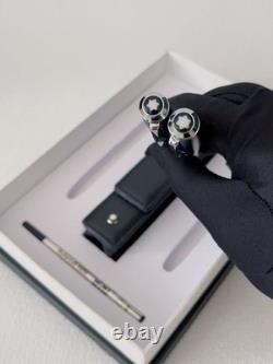 Montblanc Nouveau Pack de Deux Stylos à Bille de Luxe avec Recharges de Capuchon Noir