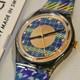 Montre Vintage Swatch Tailleur Gm109 Rare De 1992, Collection Bo&icirc;te, Ensemble Complet, Neuve
