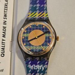 Montre vintage SWATCH Tailleur GM109 rare de 1992, collection boîte, ensemble complet, neuve