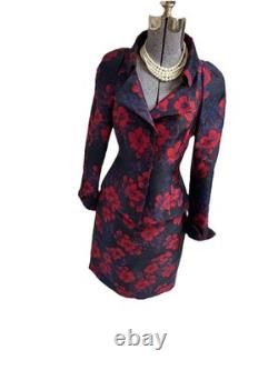 NOUVEAU Ensemble Jupe Costume Doncaster à 720 $ Taille 8 Deux Pièces Floral Éclatant Neuf