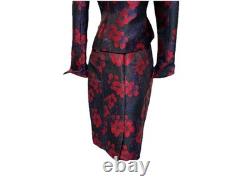 NOUVEAU Ensemble Jupe Costume Doncaster à 720 $ Taille 8 Deux Pièces Floral Éclatant Neuf