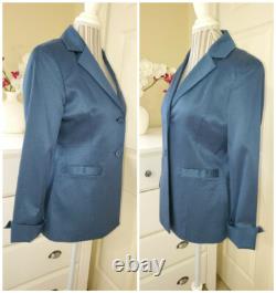 NWT Doncaster DD Collection Ensemble Femme 2 Pièces Pantalon & Blazer Teal Taille 4-6
