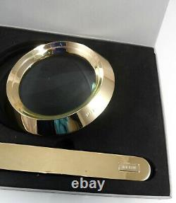 Nib 290 $ Aerin À Deux Pièces Archer Magnifyant Glass Et Lettre Ouverture Brass Set