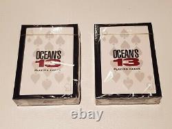 Oceans 13 Jeu De Poker Boîte En Cuir Rare Et Inutilisé 2007