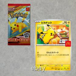 Pack promotionnel scellé McDonald's Pikachu et ensemble de cartes promo de bataille de gym Japon