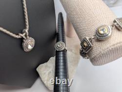 Parure Brighton héritière 3 pièces : collier, bague et boucles d’oreilles Swarovski bicolore