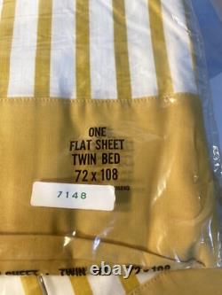 Parure de draps vintage Lady Pepperell pour lit simple, deux taies d’oreiller, 100 % coton américain, NOS, années 1970