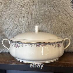 Plat de service rond couvert Lenox Southern Vista en porcelaine fine USA AMERICAN HOME