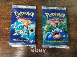 Pokemon Tcg Booster Pack Base Set Two Pieces Factory Scellé Grande Condition