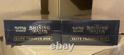 Pokémon Tcg Shining Fates Elite Trainer Box Set Of Two (2) In Hand Ready To Ship