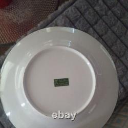 Porcelaine antique Kuba Bavière Allemagne décor Vieille Vienne Fragonard assiette 24 carats