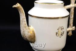 Porcelaine de Paris, service à thé en porcelaine pour deux personnes, dorure, France, fin du XIXe siècle