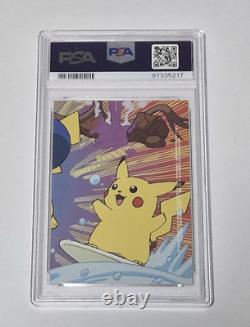 Psa 9 Pokémon Topps 2000 Ditto #132 Série d'Animation TV 2 Autocollants Pikachu