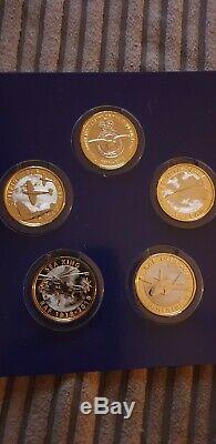 Raf 2 Two Pound Coin Set. Tous Les 5 Pièces Bunc 2018. Rare Et Collectables