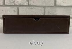 Rare Vintage AB Deluxe Collezioni Ensemble de Poker en Cuir Italien cartes encore scellées