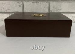 Rare Vintage AB Deluxe Collezioni Ensemble de Poker en Cuir Italien cartes encore scellées