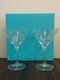 Rare Ensemble De 2 Verres &agrave; Martini Tiffany & Co Grav&eacute;s Avec Esperluette, Italie