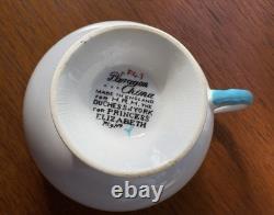 Rare ensemble de thé antique Paragon 'Deux pour la joie' fabriqué pour Son Altesse Royale la Princesse Elizabeth 1926