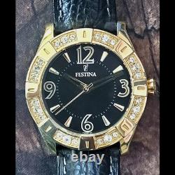Rare montre suisse pour homme Festina, collection Diamond, marque déposée